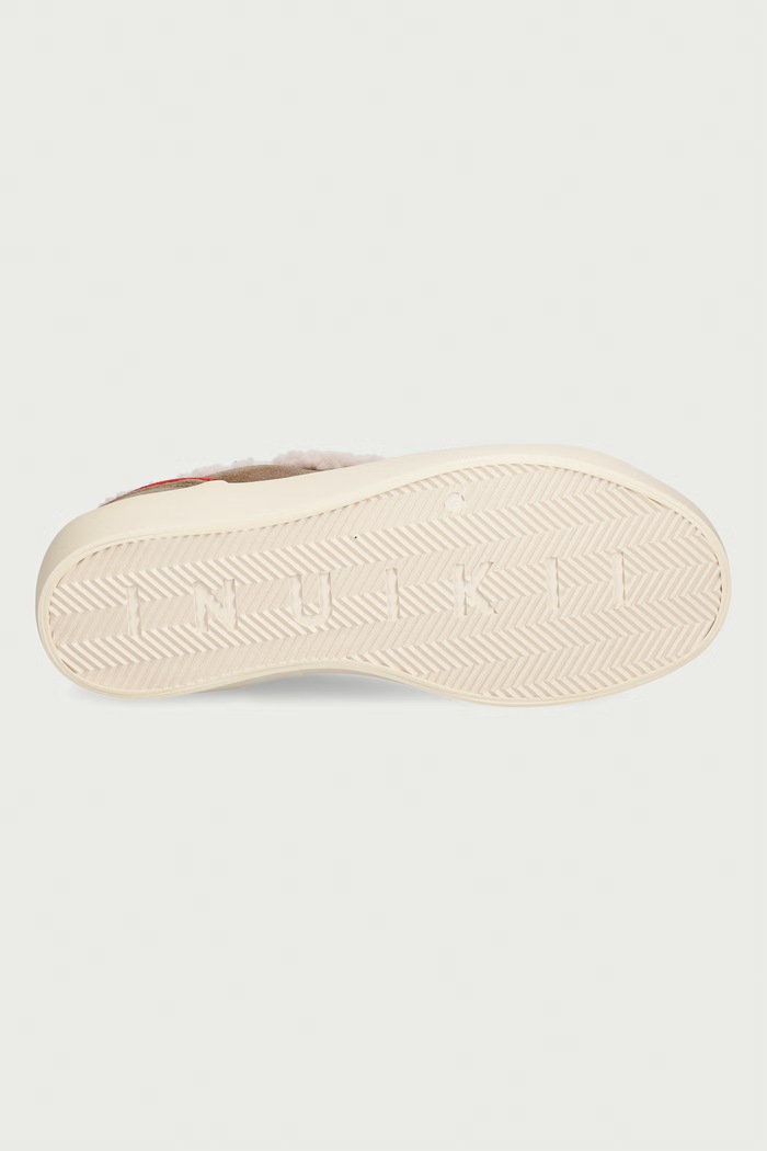 Inuikii Lila Shearling Lace Up sneakersy damskie zamszowe 1001.001.0571.262 beżowy