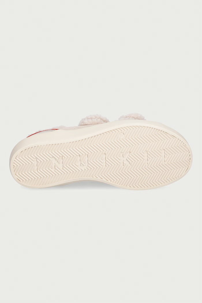Inuikii Lila Shearling Low Velcro sneakersy damskie zamszowe 1001.001.0561.113 beżowy