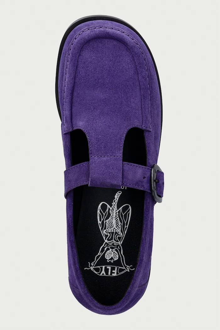Fly London stivaletti da donna in scamoscio ARFE535FLY violetto P145535003