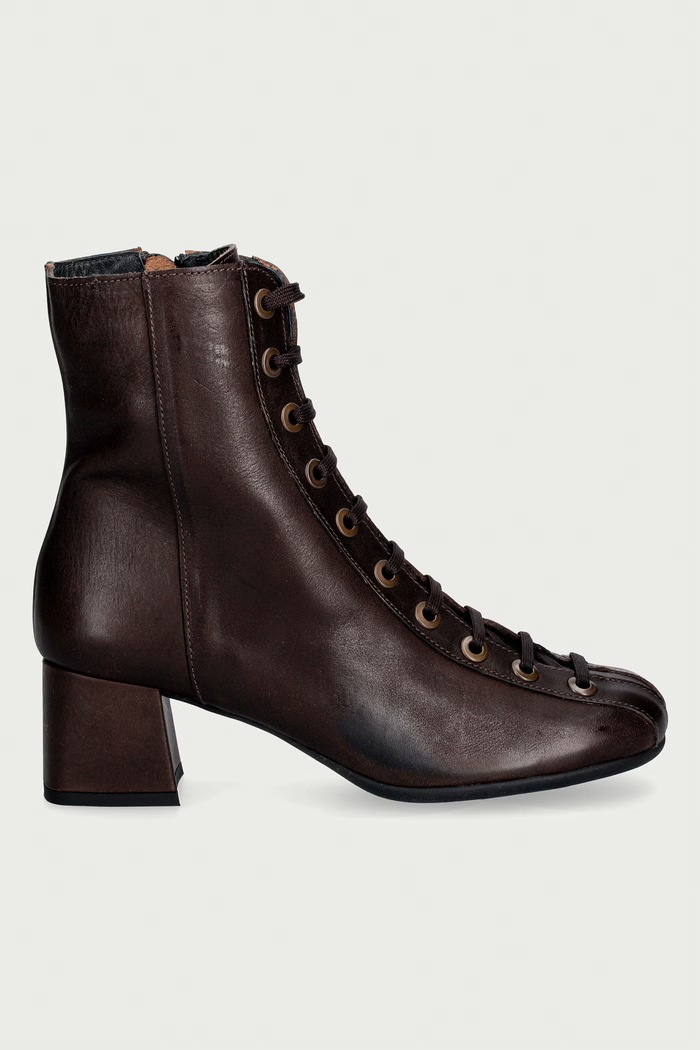 Fly London Stivali alla caviglia da donna in pelle PERK559FLY P145559001 marrone AW26