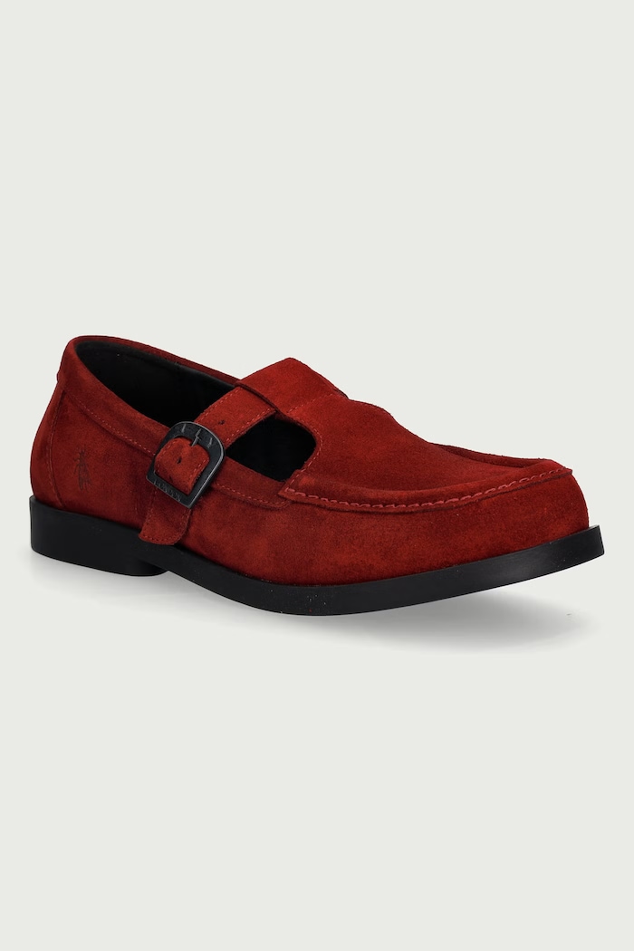 Fly London Μοκασίνια Γυναικεία δερμάτινα ARFE535FLY μπορντό P145535002