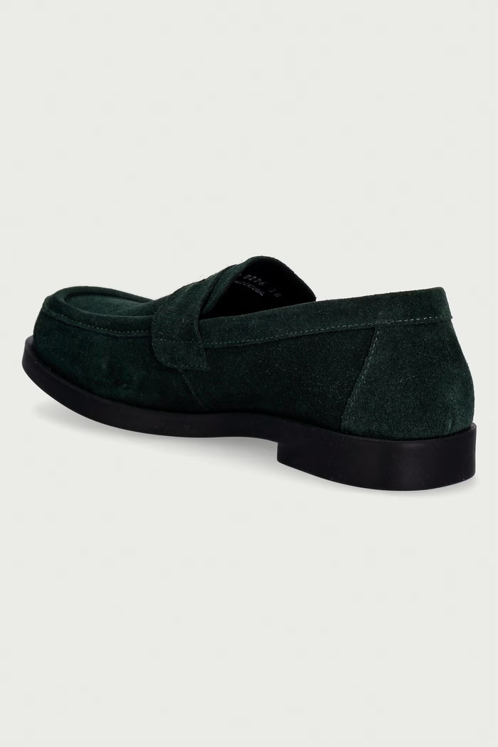 Obuwie Fly London loafersy damskie zamszowe ANKI534FLY P145534002 zielony