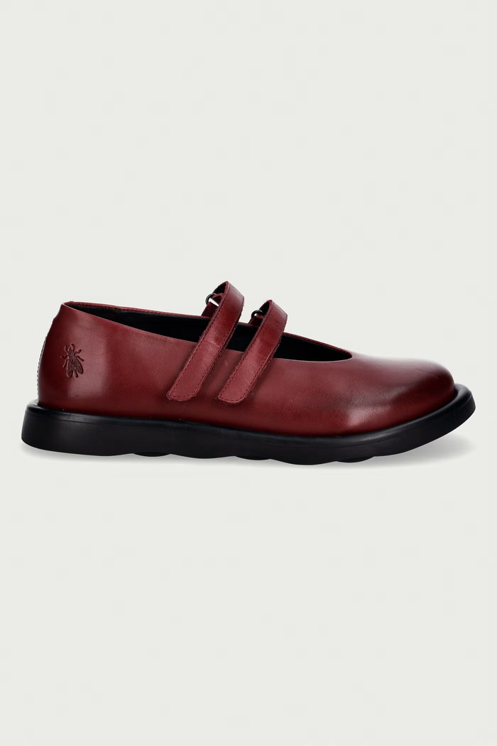 Fly London balerinke usnjene TORK514FLY P145514002 bordo AW26