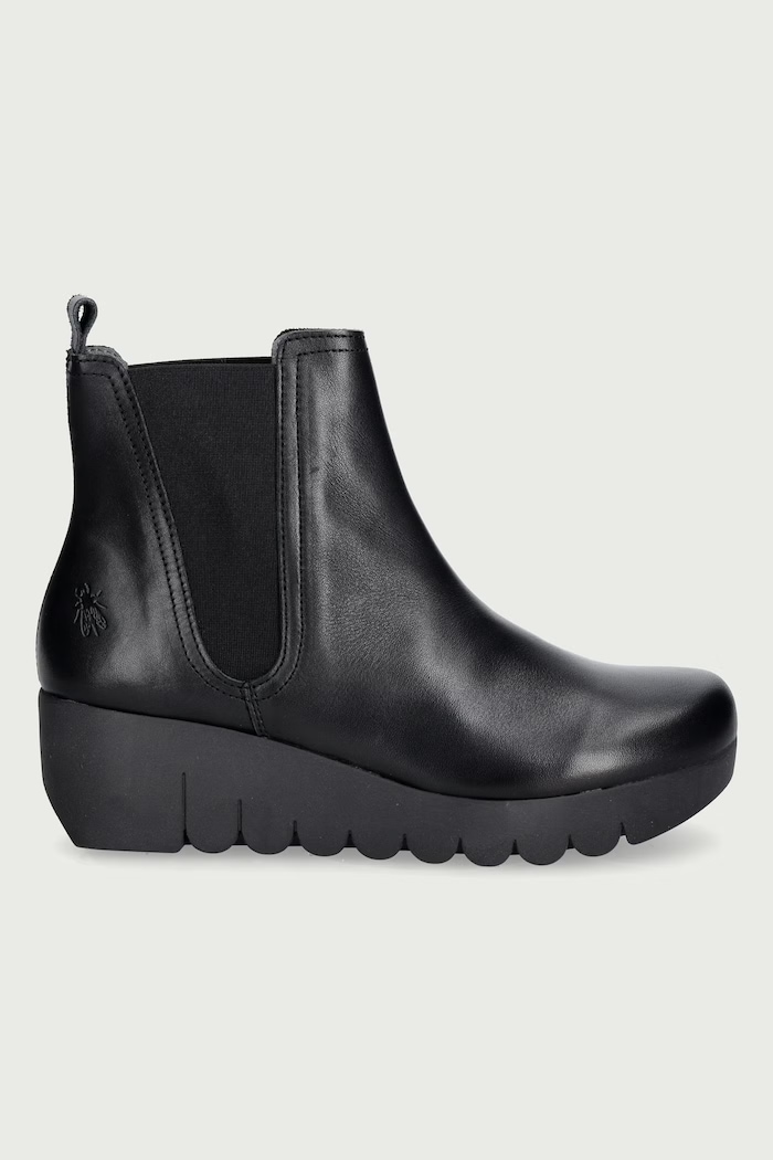 Fly London Sztyblety damskie skórzane VOIL505FLY P145505000 czarny AW26