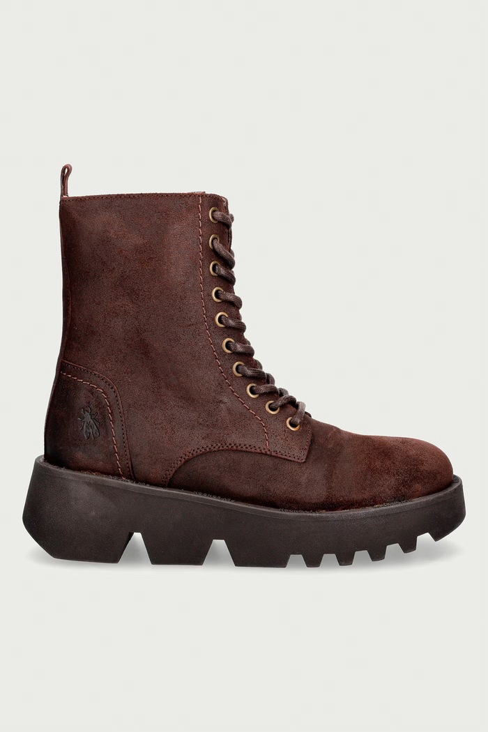 Fly London Workers da donna in scamoscio ZAVE500FLY P145500002 marrone AW26