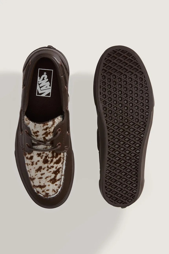 Vans 2-Eyelet Boat Shoe mokasíny dámske kožené hnedá VN000Z96DRB1