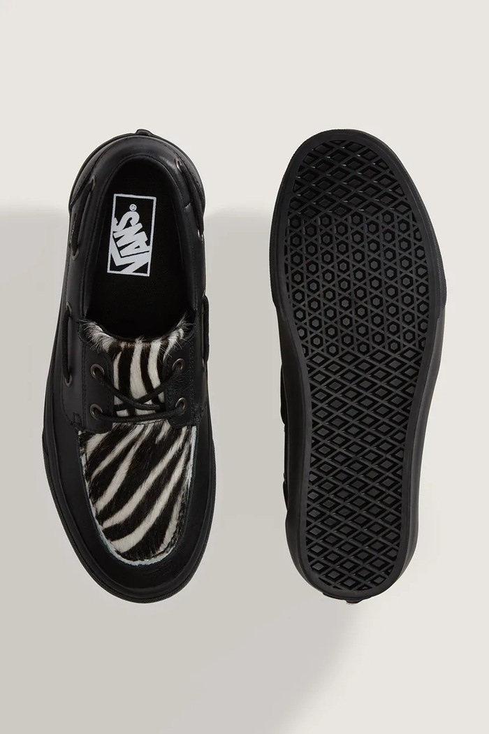 Vans 2-Eyelet Boat Shoe mokasini ženski usnjeni črna VN000Z96BLA1