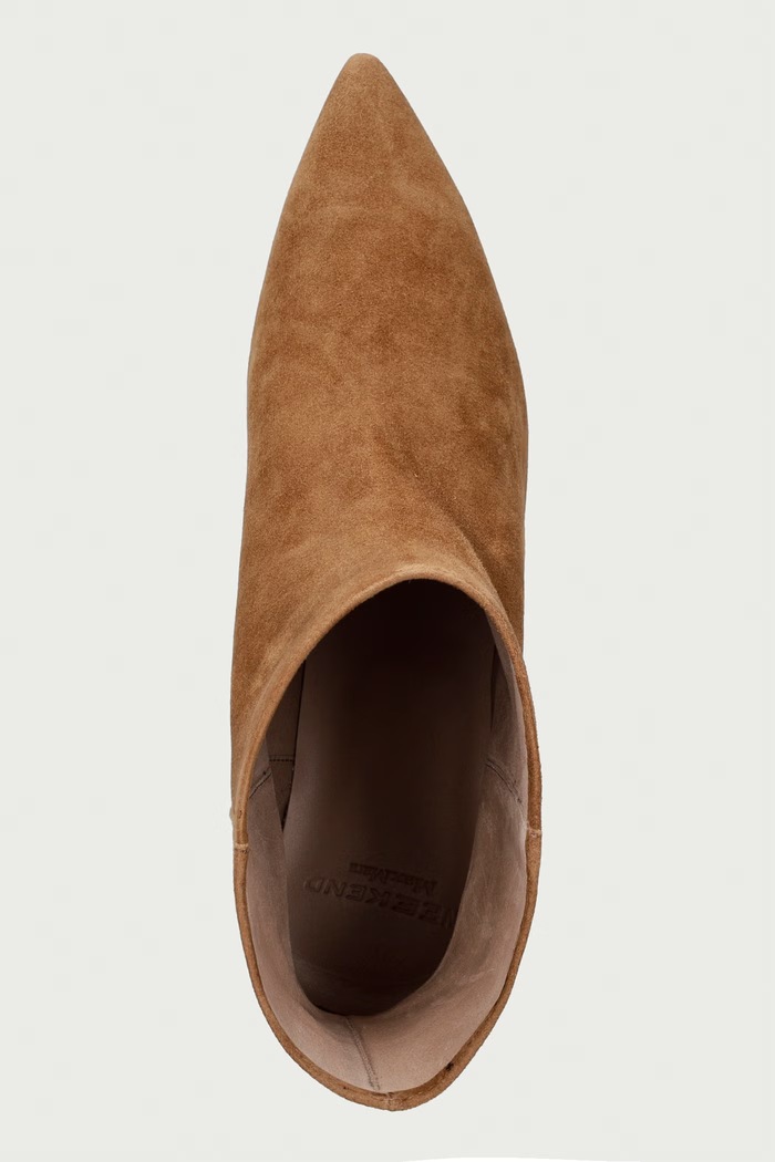 Weekend Max Mara botki damskie zamszowe brązowy 2625796014600.CAMEL