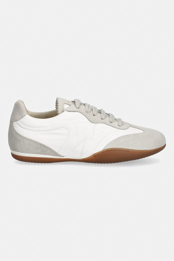 Weekend Max Mara sneakersy damskie zamszowe 2625766054600.WHITE beżowy AW26