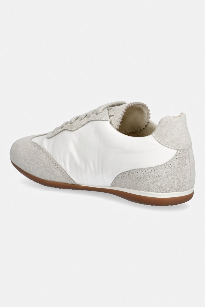 Obuwie Weekend Max Mara sneakersy damskie zamszowe 2625766054600.WHITE beżowy