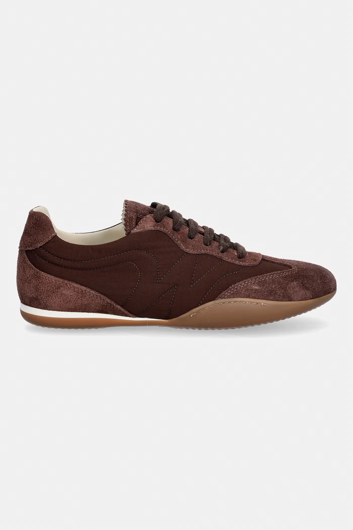 Weekend Max Mara sneakersy damskie zamszowe 2625766054600.BROWN brązowy AW26