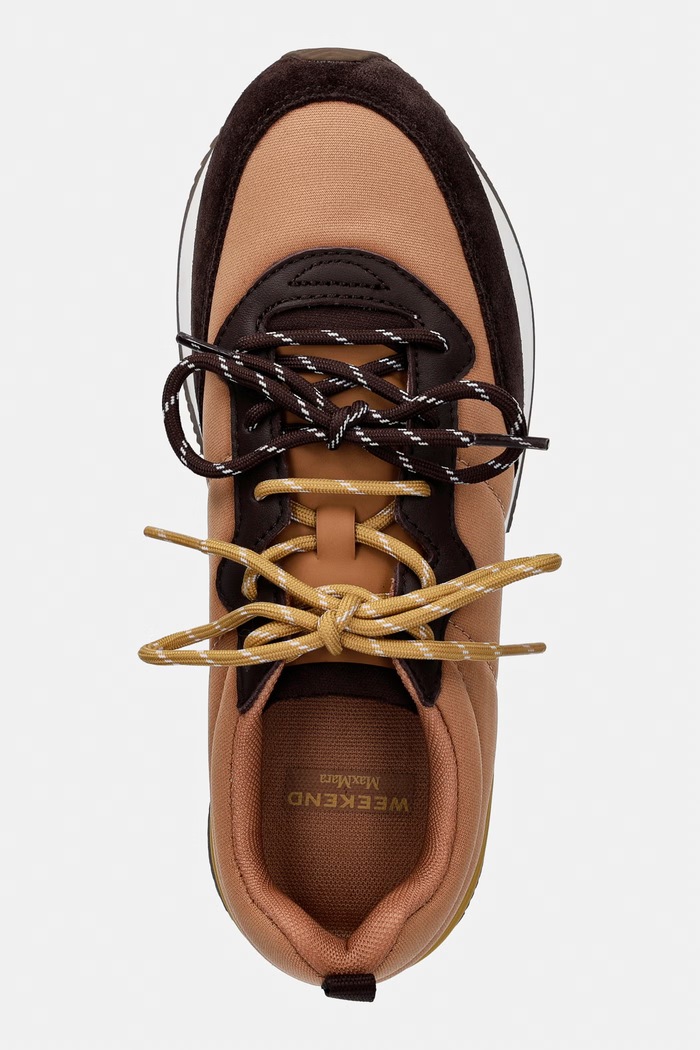 Weekend Max Mara sneakersy damskie brązowy 2625766034600.CAMEL