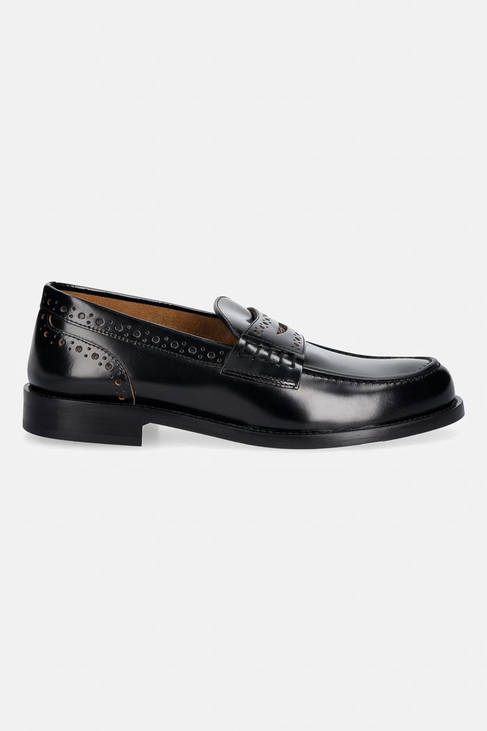 Weekend Max Mara mokasyny damskie skórzane 2625526134600.BLACK czarny AW26
