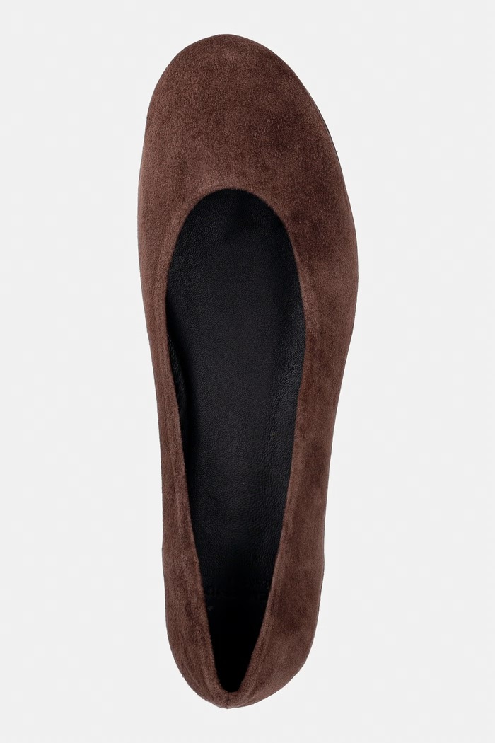 Weekend Max Mara baleriny zamszowe brązowy 2625526054600.CHOCOLATE