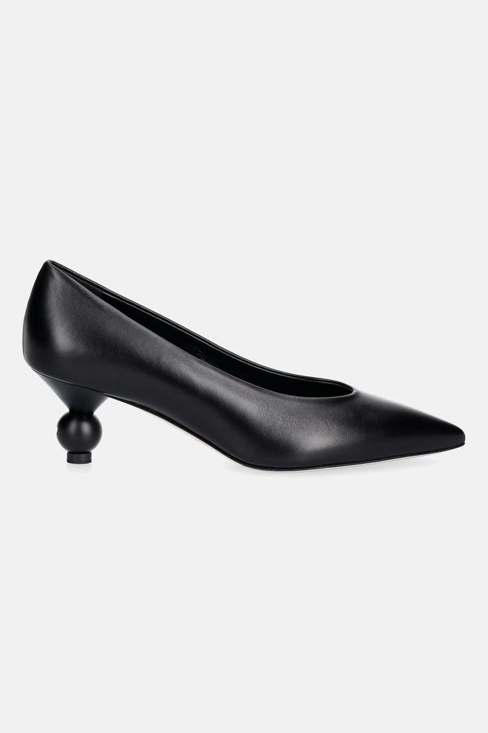 Weekend Max Mara szpilki skórzane 2625526014600.BLACK czarny AW26