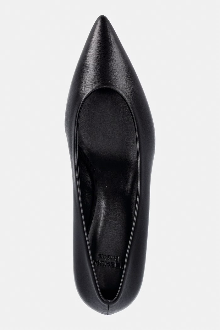 Weekend Max Mara szpilki skórzane czarny 2625526014600.BLACK