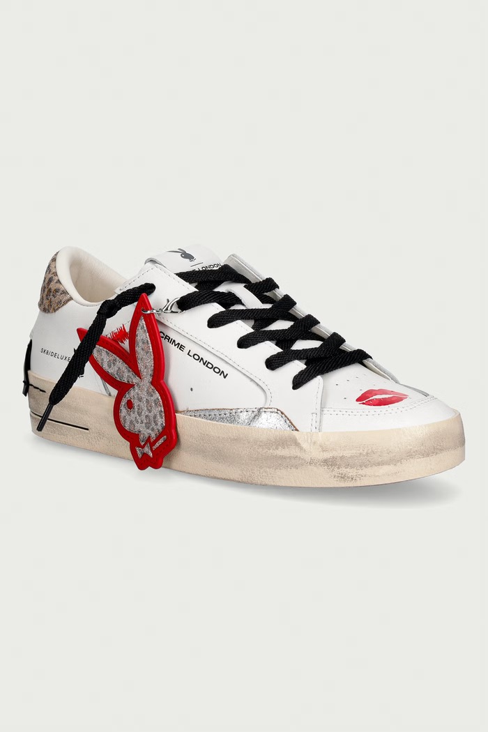 Crime London SK8 DELUXE sneakers γυναικεία δερμάτινα λευκό 88113AA9.10