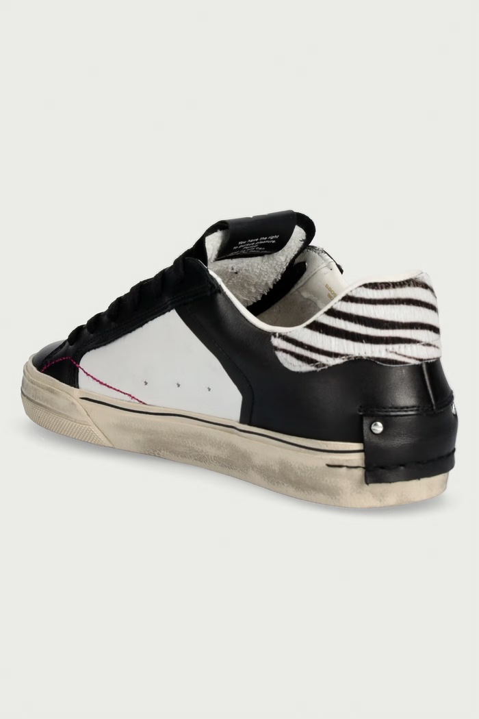 Obuwie Crime London DECONSTRUCTED sneakersy damskie skórzane 88051AA9.20 biały
