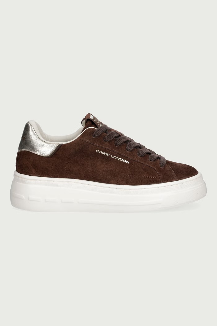 Crime London NEW ELEVATE sneakers γυναικεία σουέτ 23751AA9.60 καφέ AW26