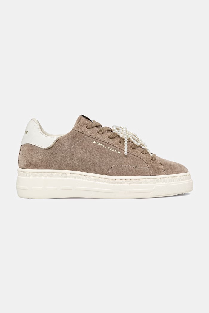 Crime London NEW ELEVATE sneakers dámske semišové 23750AA9.15 béžová AW26