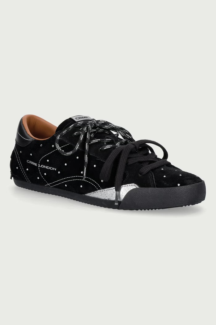 Crime London SNEAKERINA sneakers dámske kožené čierna 23602AA9.20