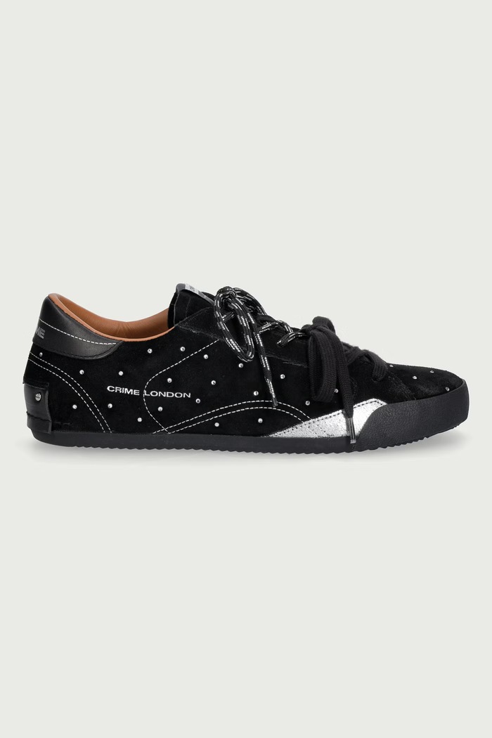 Crime London SNEAKERINA sneakers dámske kožené 23602AA9.20 čierna AW26