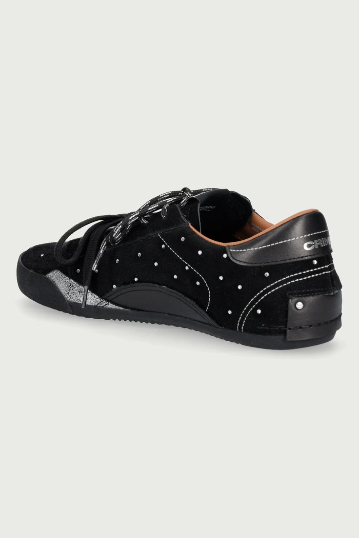 Obuv Crime London SNEAKERINA sneakers dámske kožené 23602AA9.20 čierna