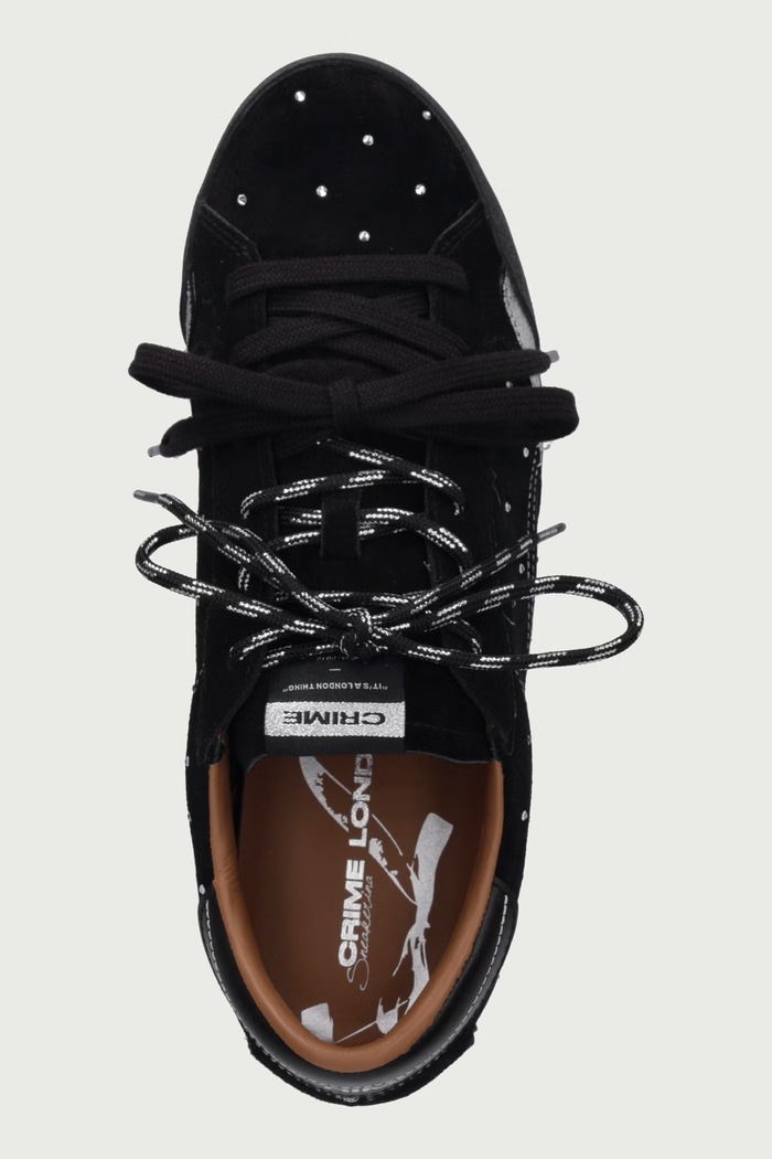SNEAKERINA sneakers dámske kožené Crime London 23602AA9.20 čierna