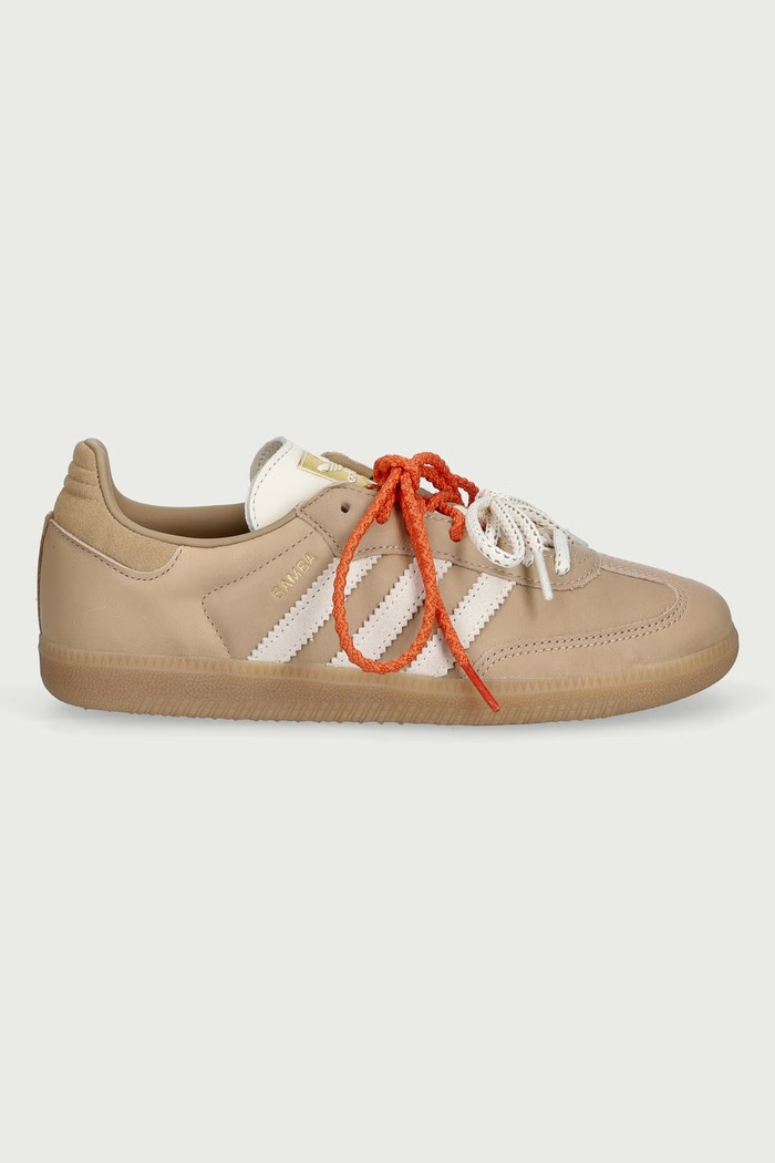 Obuwie adidas Originals Samba OG sneakersy damskie skórzane KI8140 beżowy