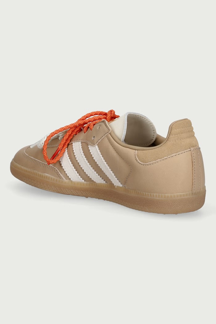 Samba OG sneakersy damskie skórzane adidas Originals KI8140 beżowy