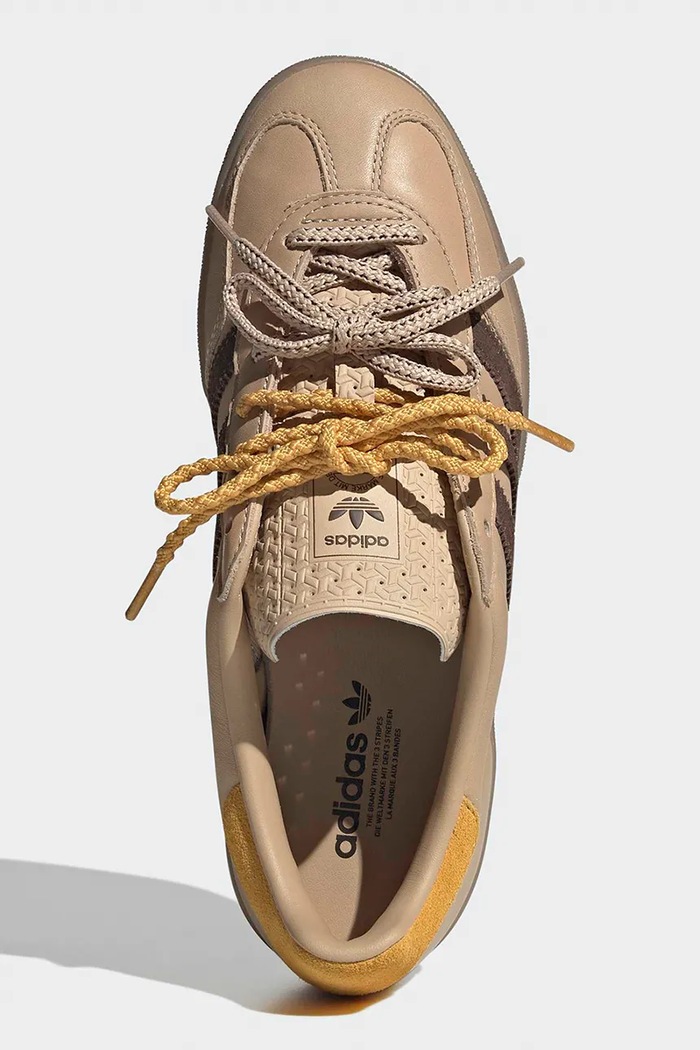 Gazelle Indoor маратонки дамски от набук adidas Originals бежов KI7190