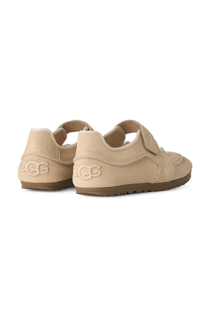 Obutev UGG Balerinke semišaste W Quill Mary Jane 1187530.SNDC bež