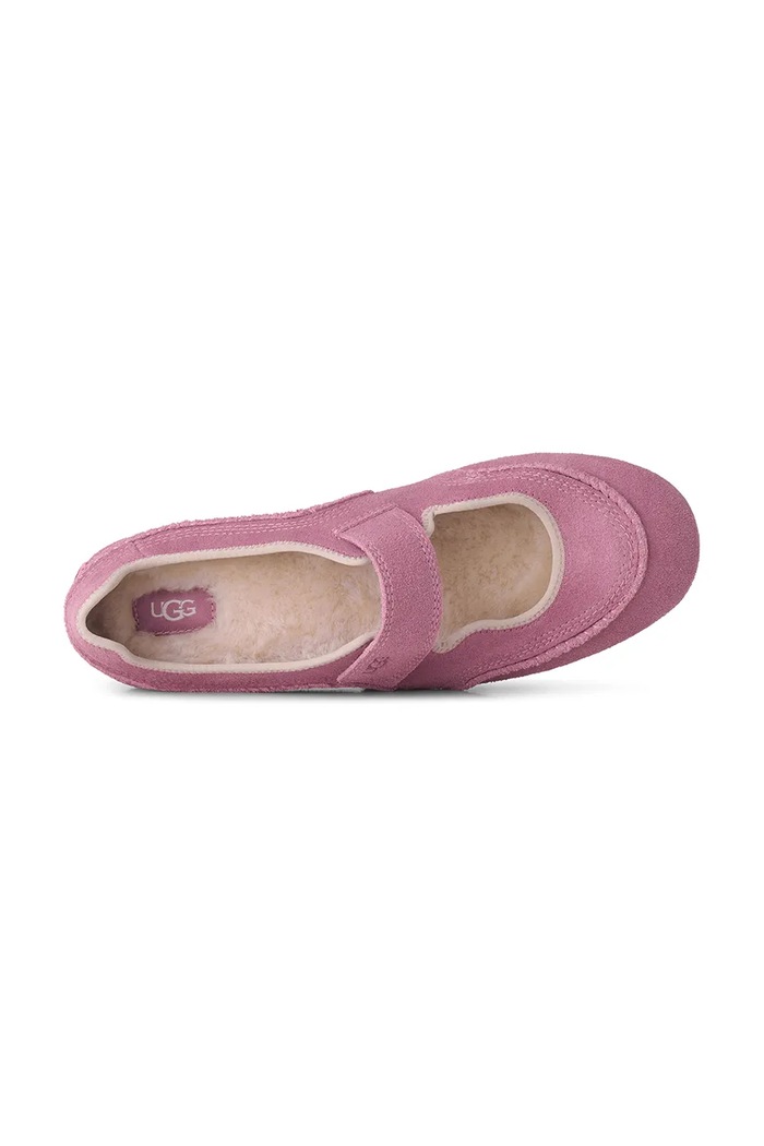 Balerinke od brušene kože W Quill Mary Jane UGG roza 1187530.DYR