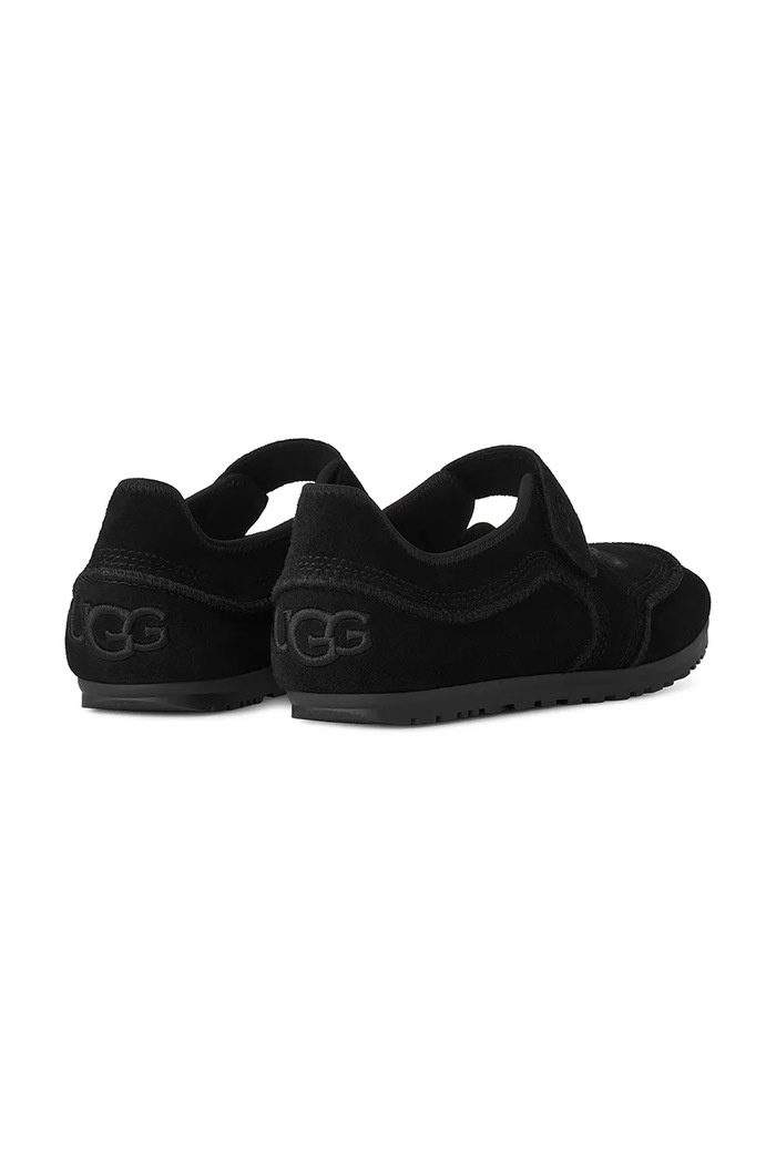 Obuća UGG Balerinke od brušene kože W Quill Mary Jane 1187530.BLK crna