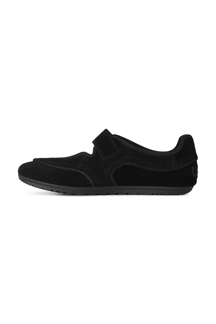 Balerinke od brušene kože W Quill Mary Jane UGG 1187530.BLK crna