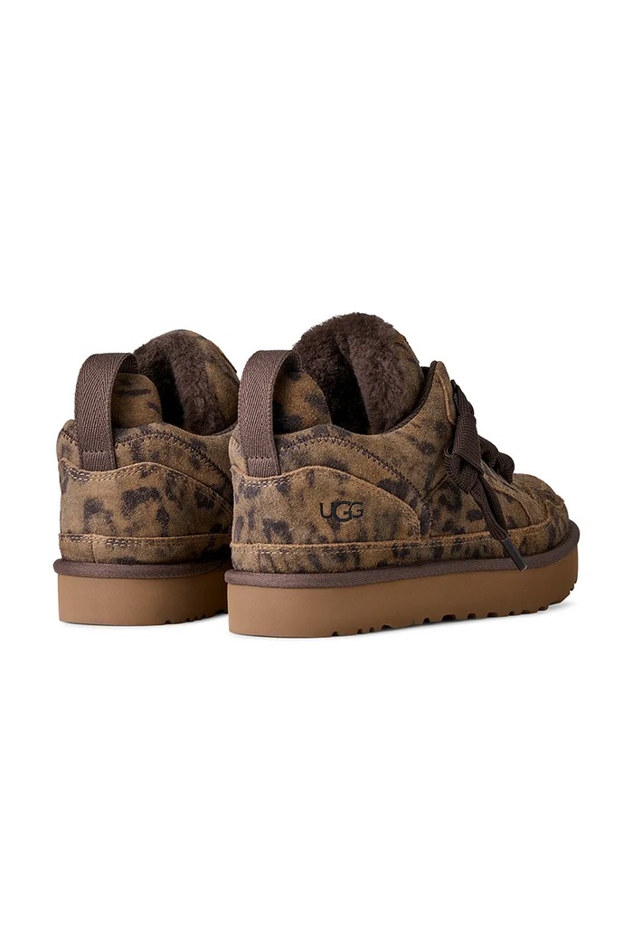 Obutev UGG W Lowmel Spotted snežni čevlji ženski semišasti 1187485.CHE rjava