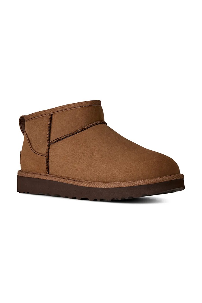 UGG W Classic Ultra Mini Nubuck zimske čizme za žene od nubuka 1184556.DKC smeđa AW26