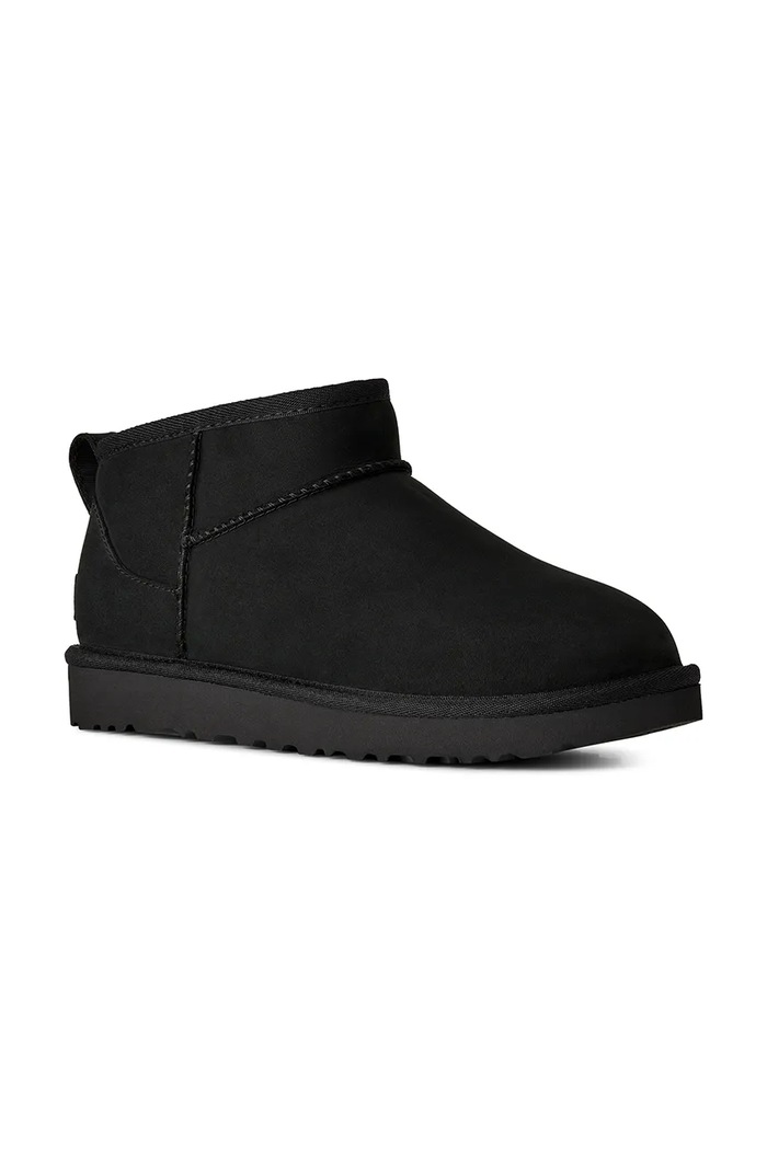 UGG W Classic Ultra Mini Nubuck zimske čizme za žene od brušene kože 1184556.BLK crna AW26