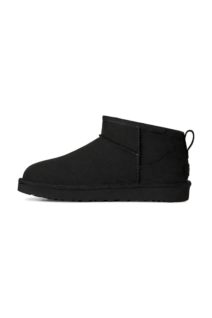 W Classic Ultra Mini Nubuck zimske čizme za žene od brušene kože UGG 1184556.BLK crna