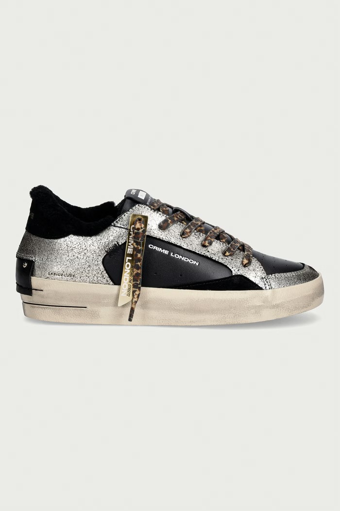 Crime London SK8 DELUXE WEDGE sneakers dámske 23153AA9.20 čierna AW26