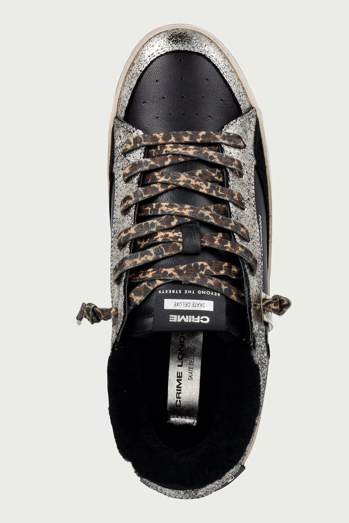 Crime London SK8 DELUXE WEDGE sneakers dámske čierna 23153AA9.20
