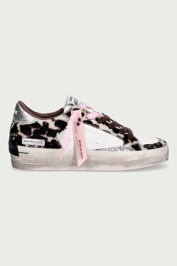 Crime London SK8 DELUXE WEDGE sneakers γυναικεία δερμάτινα 23151AA9.68 λευκό AW26