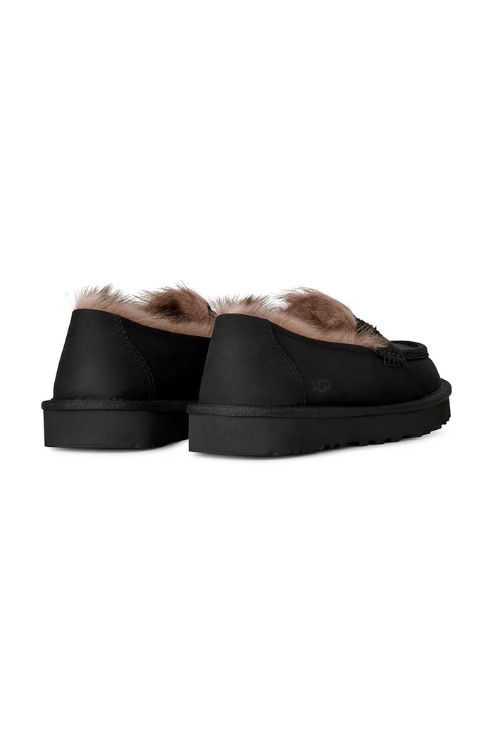 Παπούτσια UGG Loafers γυναικεία nubuck W Ellis Nubuck Loafer 1183310.BLK μαύρο
