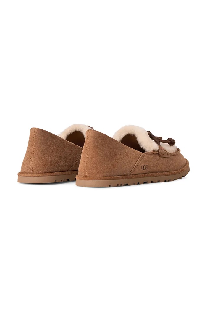 Obutev UGG Mokasini ženski semišasti W Zora Loafer 1182151.CHE rjava