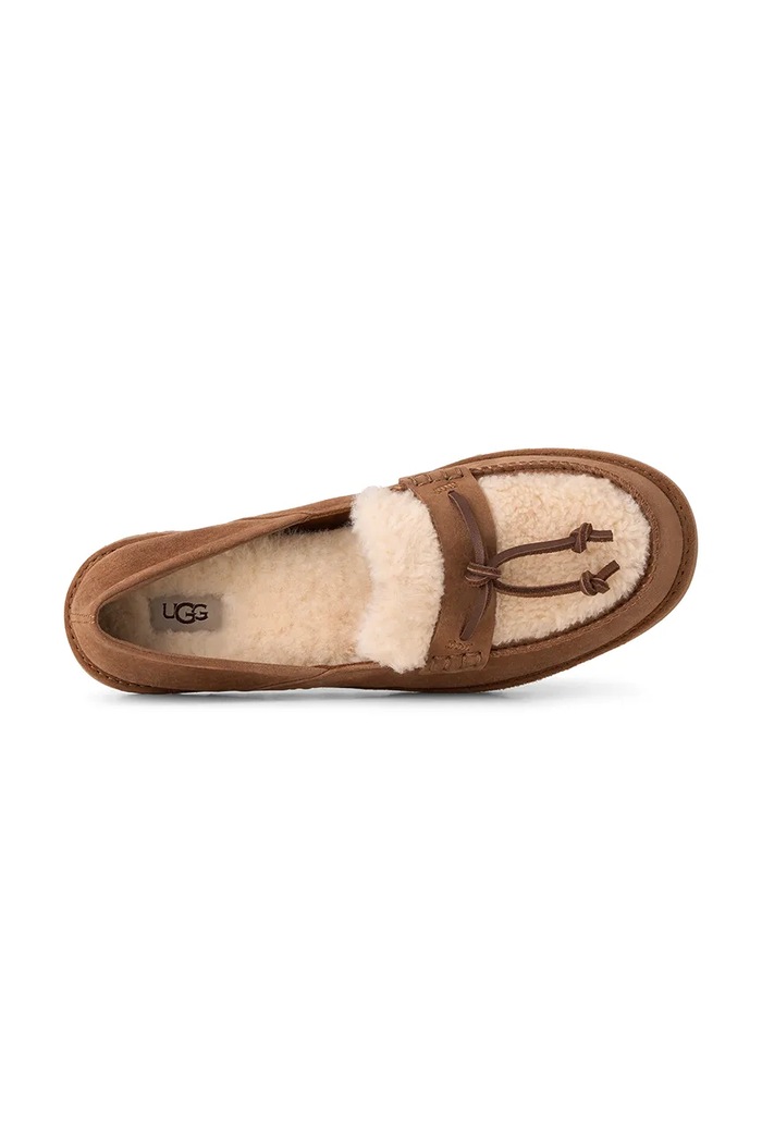Mokasini ženski semišasti W Zora Loafer UGG rjava 1182151.CHE