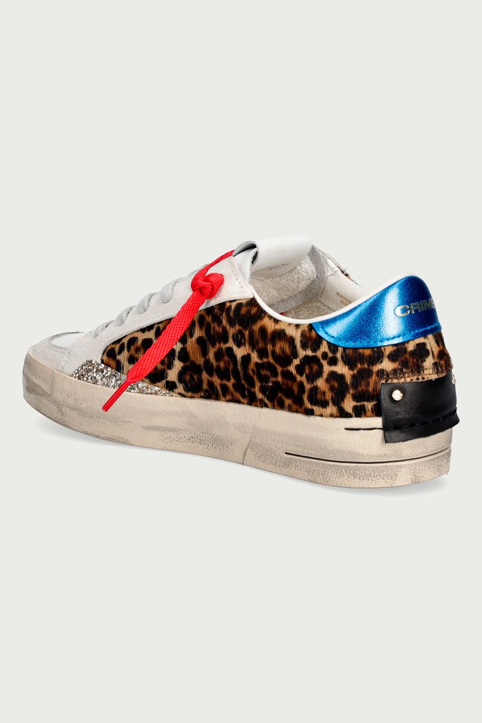 Παπούτσια Crime London SK8 DELUXE sneakers γυναικεία δερμάτινα 23106AA9.68 καφέ