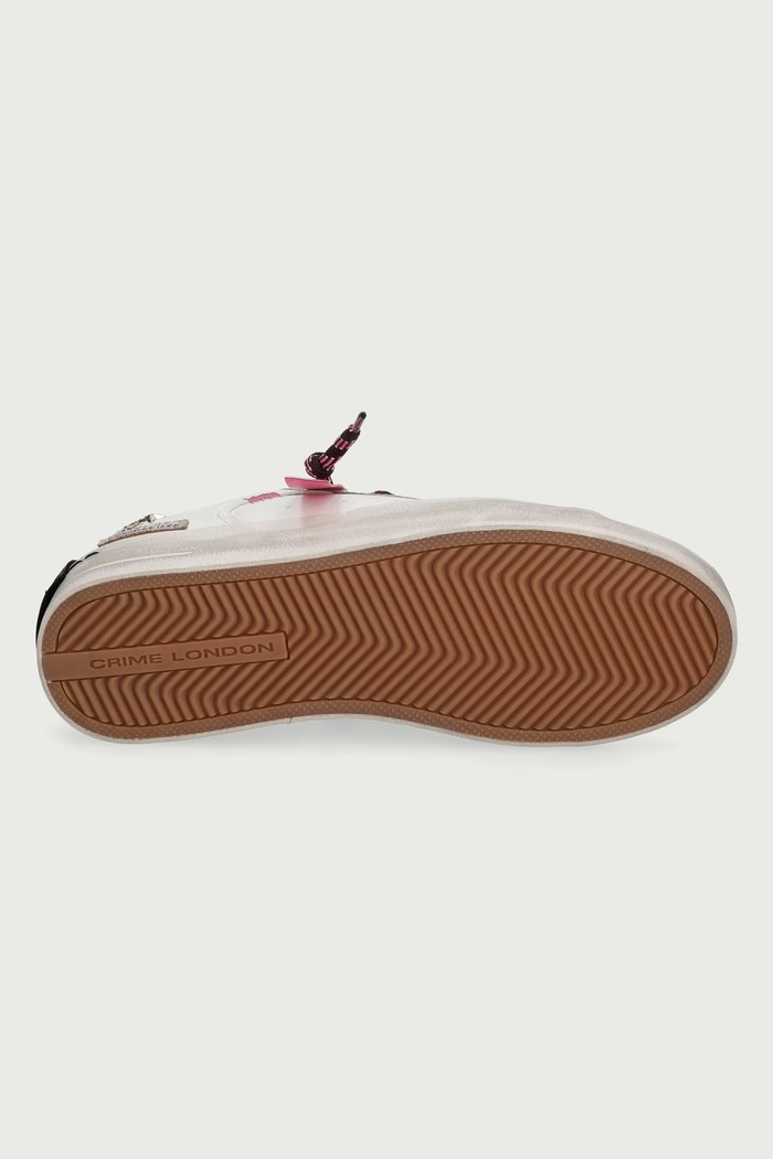 SKATE sneakersy damskie skórzane Crime London biały 23101AA9.10