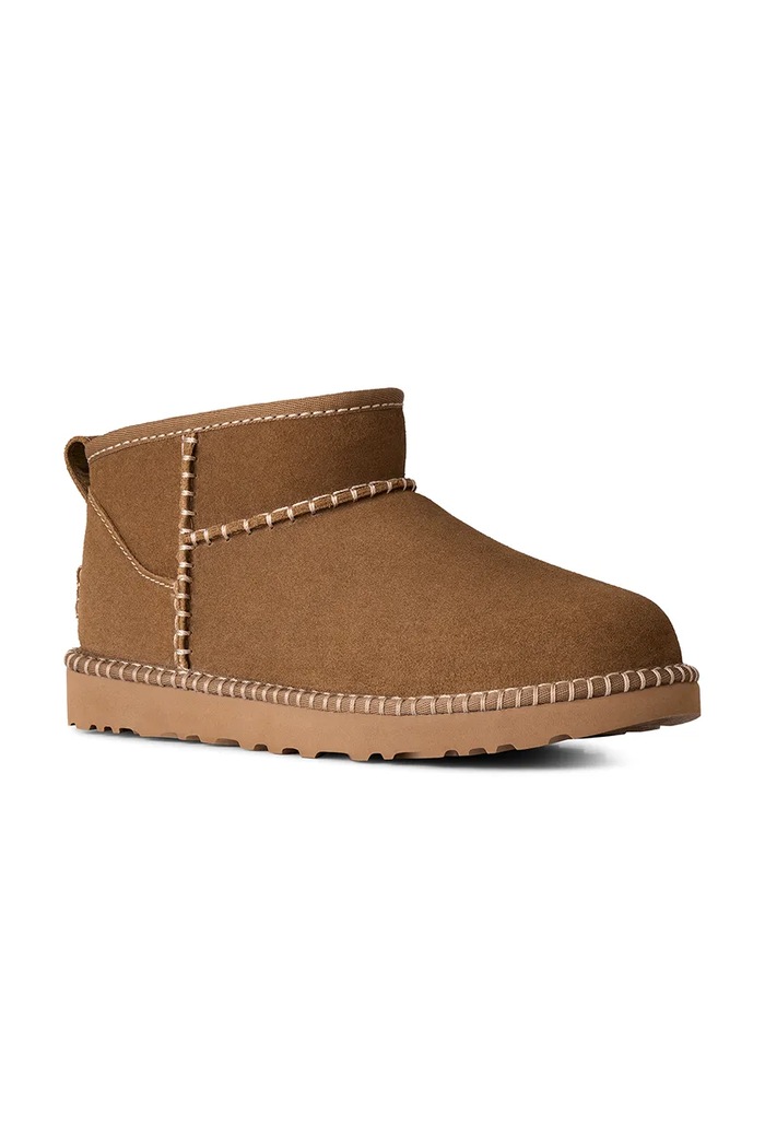 UGG W Classic Ultra Mini Botanic μπότες χιονιού Γυναικείες σουέτ 1180626.LBNZ καφέ AW26