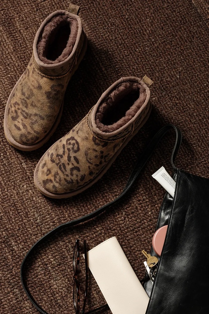 UGG W Classic Ultra Mini Spotted snehule dámske semišové 1180623.CHE