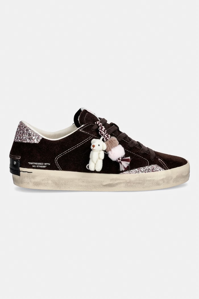 Crime London DISTRESSED sneakers Γυναικεία 23006AA9.60 καφέ AW26